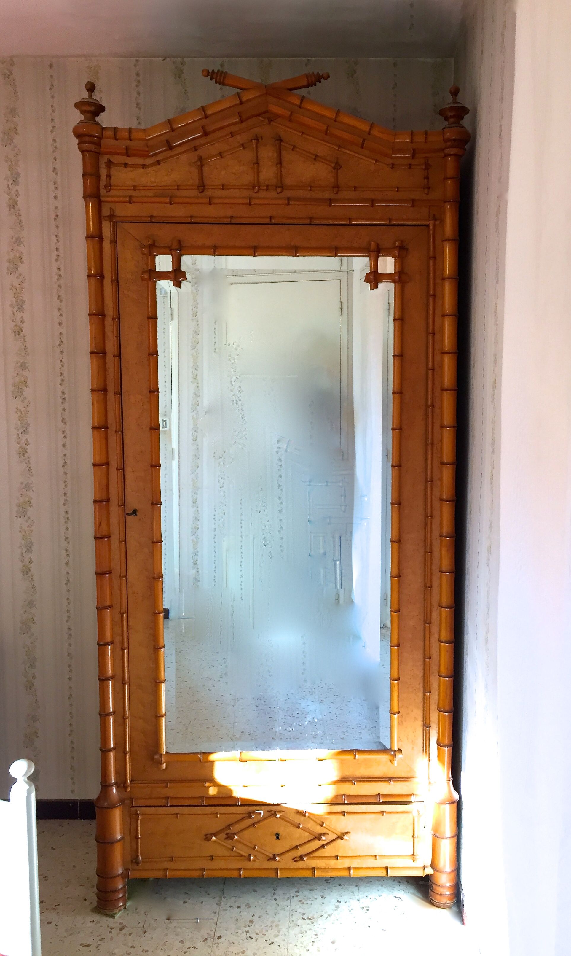 Ice cabinet bamboo collection circa 1870 Napoleon III