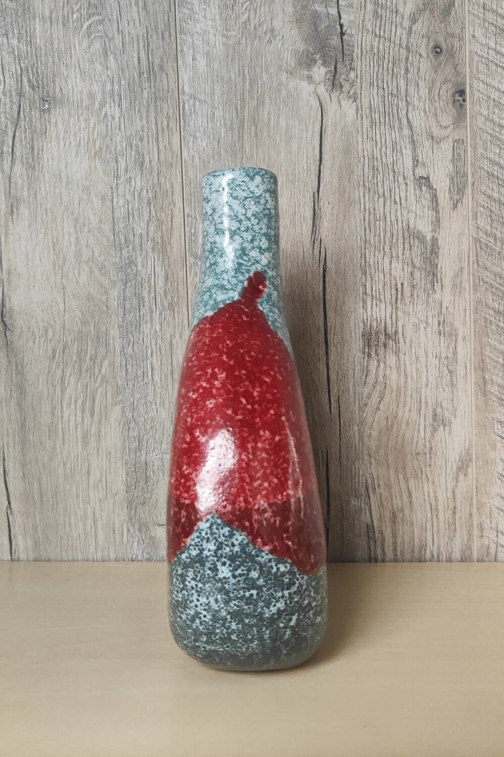 Tricolor handmade vase