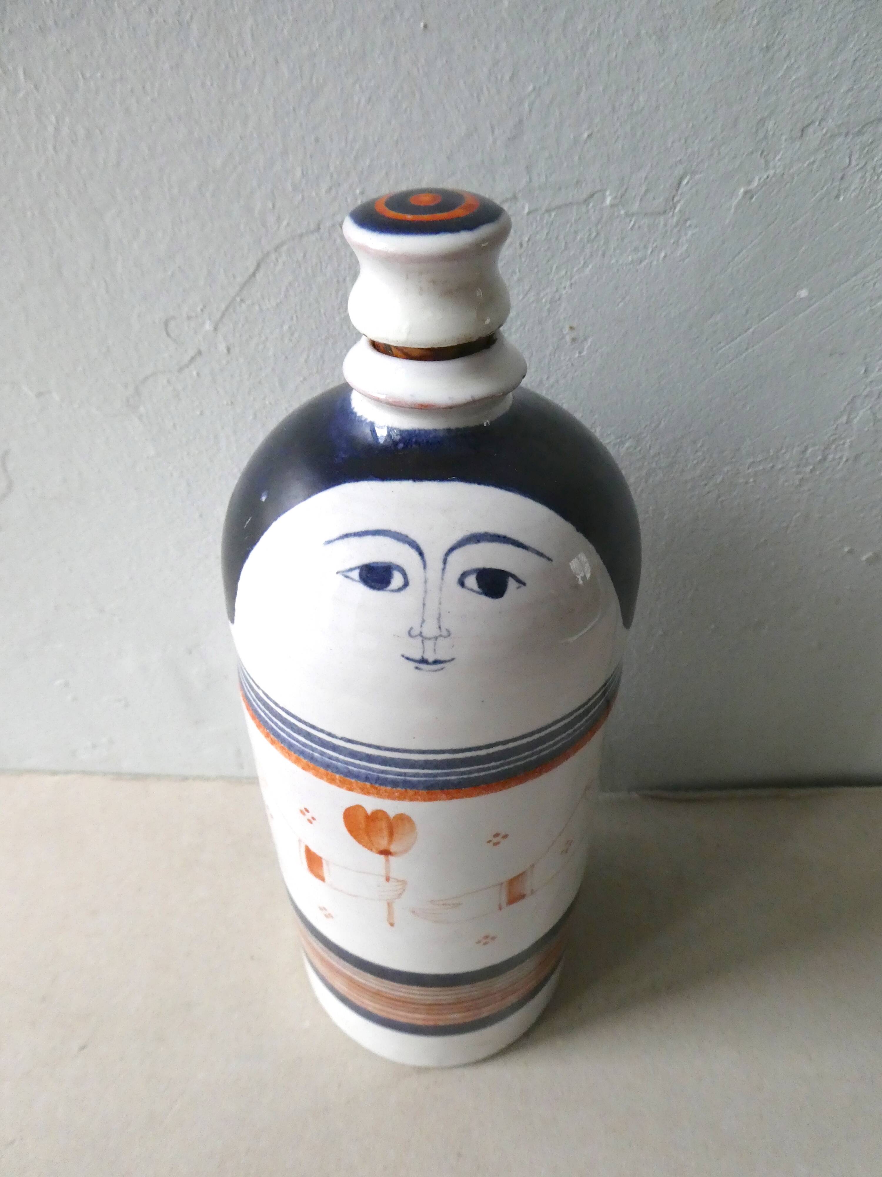 Bottle ceramic of Claude and Slavik Palley, 70 years