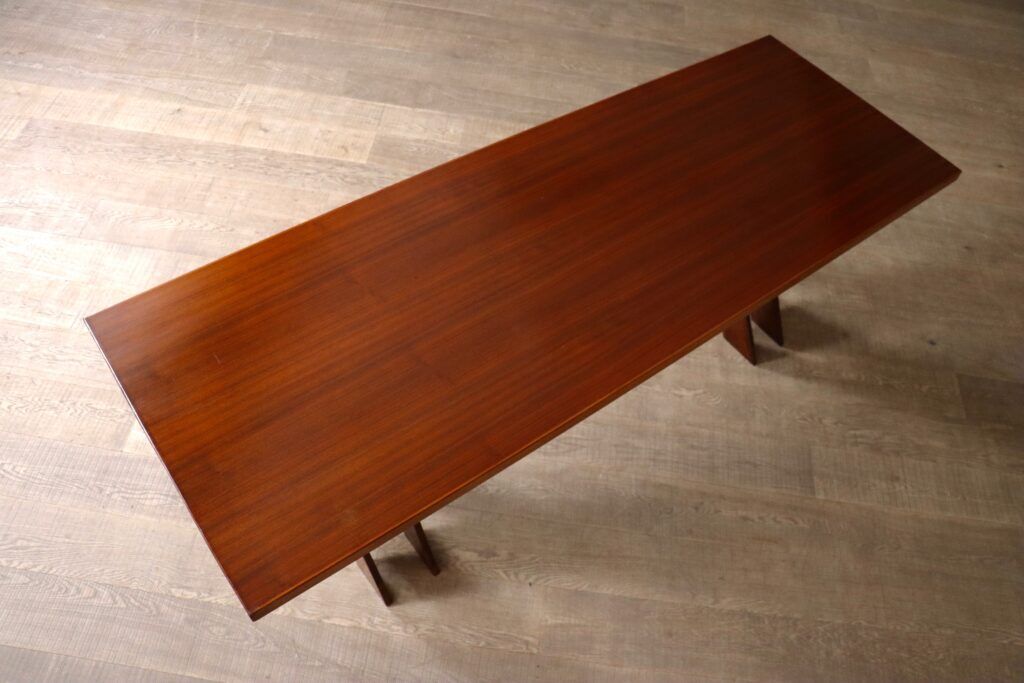 TL58 dining table in walnut by Marco Zanuso for Poggi, Italy 1960s
