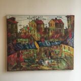 Oil on canvas Russian painter