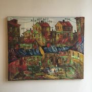 Huile sur toile peintre russe