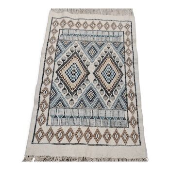 Multicolored Berber carpets woven hands  87x145cm