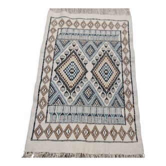 Tapis berbère multicolores tissés mains 87x145cm