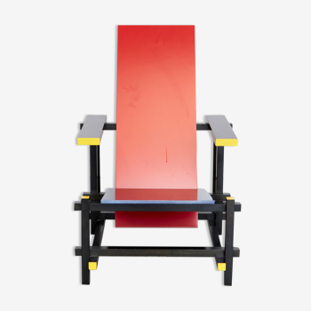Gerrit Thomas Rietveld "Red Blue Chair" for Cassina
