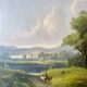 Oil on canvas by frederick airy 19th century – rural landscape