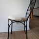 Set de 2 chaises métal noir