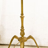 Neoclassical brass tripod lamp 3 lamps