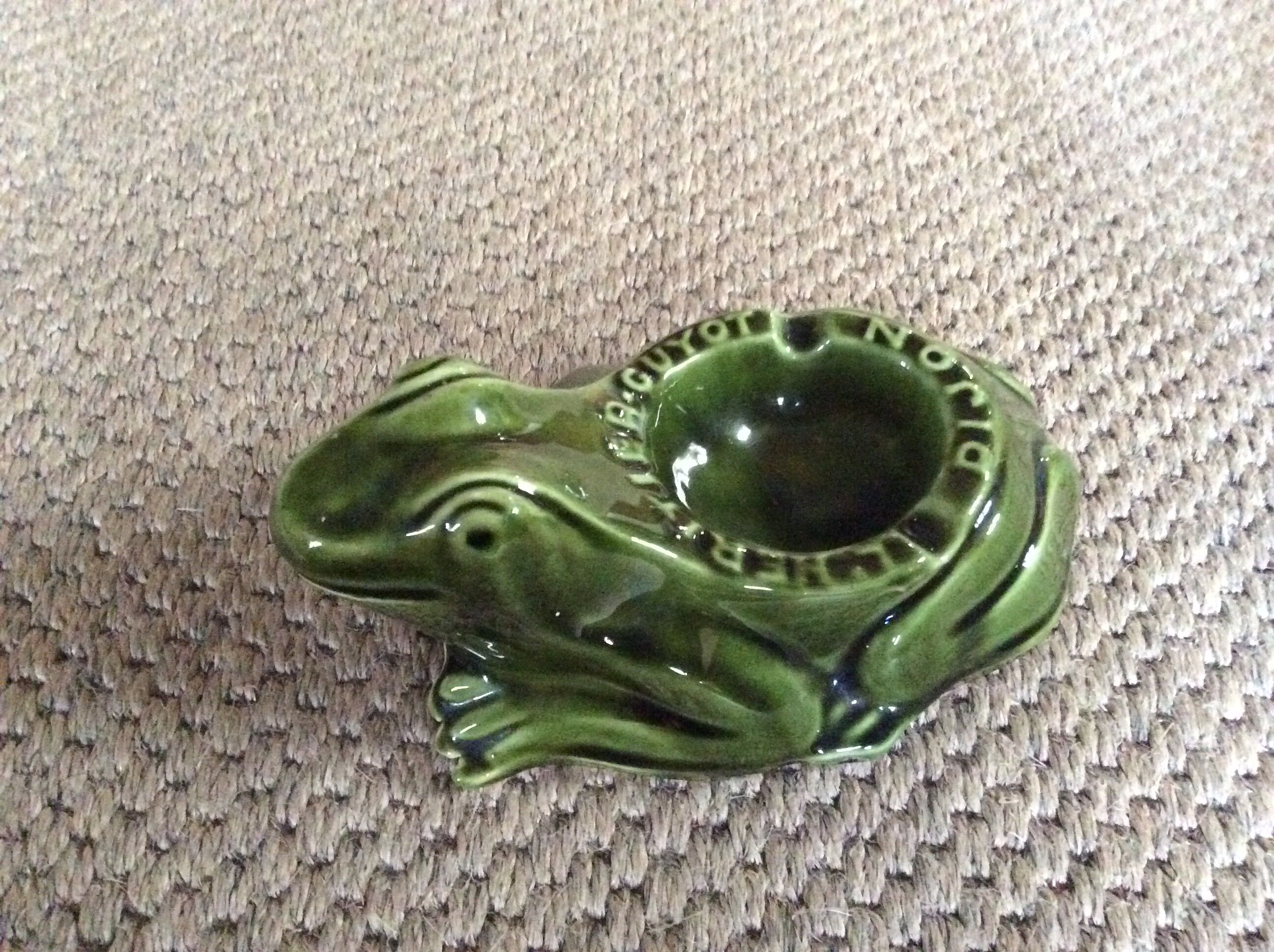 Frog ashtray