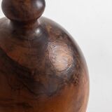Monoxyle lamp base in elm burl, Anonymous craftsmanship, 1960s