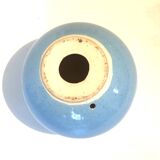 Blue ceramic ball lamp base