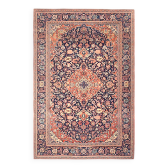 Persian Oriental Carpet Iran KASHAN Wool and Silk - Size: 1.32 X 2.00 Metres