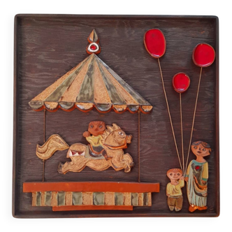 Wall panel R. Zobel, the Cyclades 1970