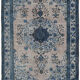Handwoven overdyed anatolian 1970s 206 cm x 316 cm blue carpet