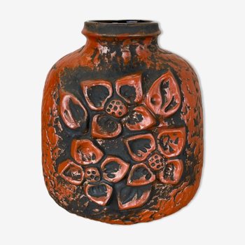 Fat Lava Ceramic Pottery Vase Heinz Siery Carstens Tönnieshof, Germany, 1970s