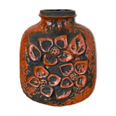 Vase en poterie en céramique de lave grasse Heinz Siery Carstens Tönnieshof, Allemagne, années 1970