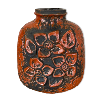Vase en poterie en céramique de lave grasse Heinz Siery Carstens Tönnieshof, Allemagne, années 1970
