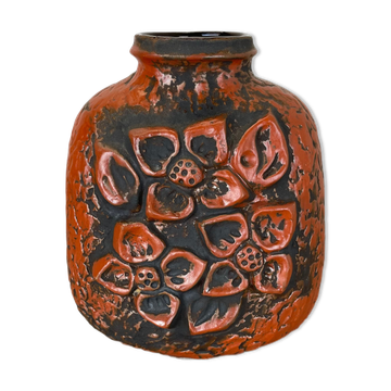 Vase en poterie en céramique de lave grasse Heinz Siery Carstens Tönnieshof, Allemagne, années 1970
