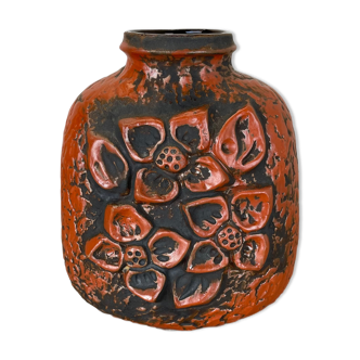 Fat Lava Ceramic Pottery Vase Heinz Siery Carstens Tönnieshof, Germany, 1970s