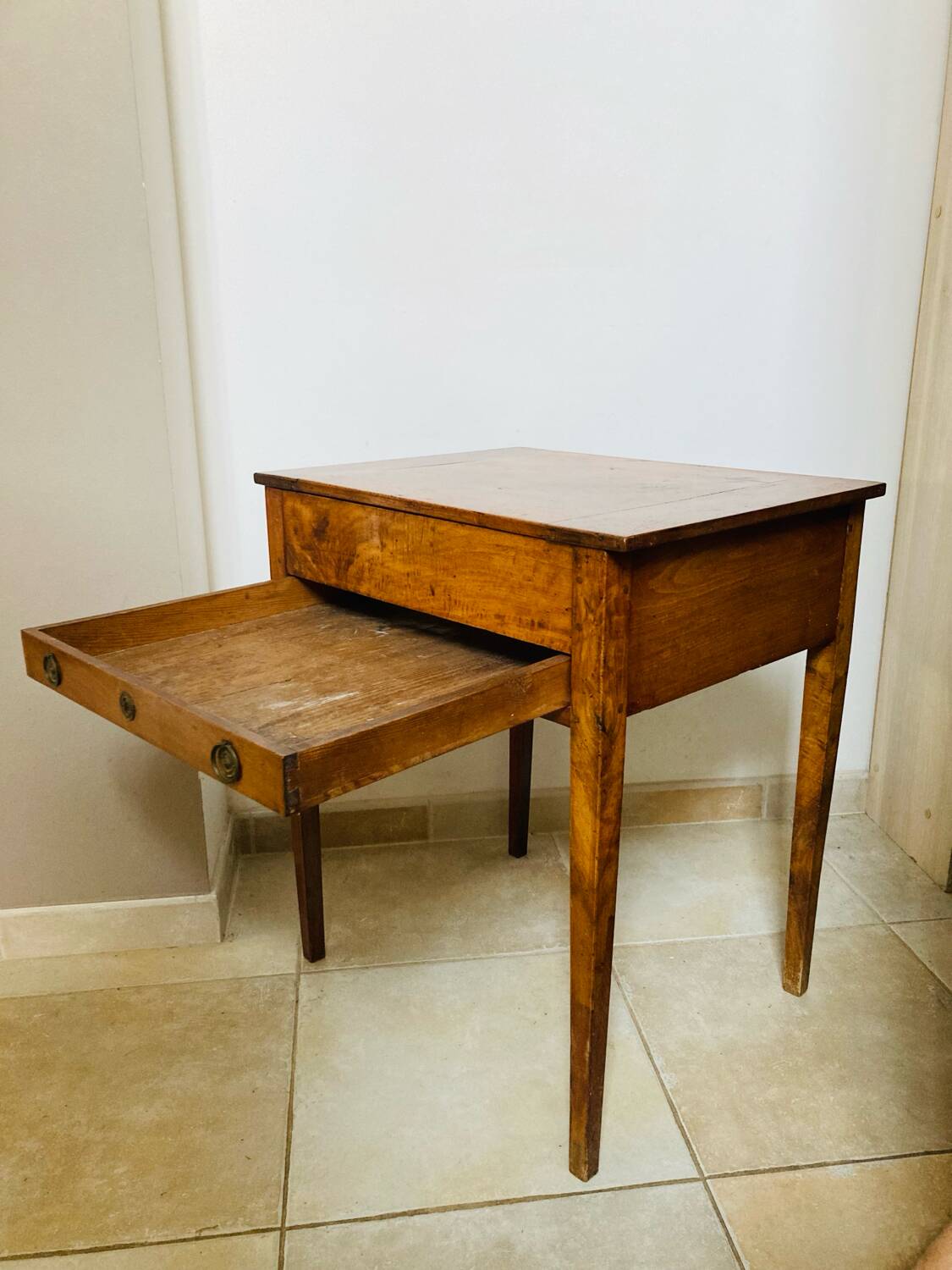 19th century walnut pegged currency exchange office