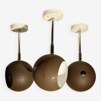 3 suspension orientables hoffmeister spot lampes, 1960s