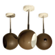 3 adjustable Hoffmeister pendant lamps, 1960s