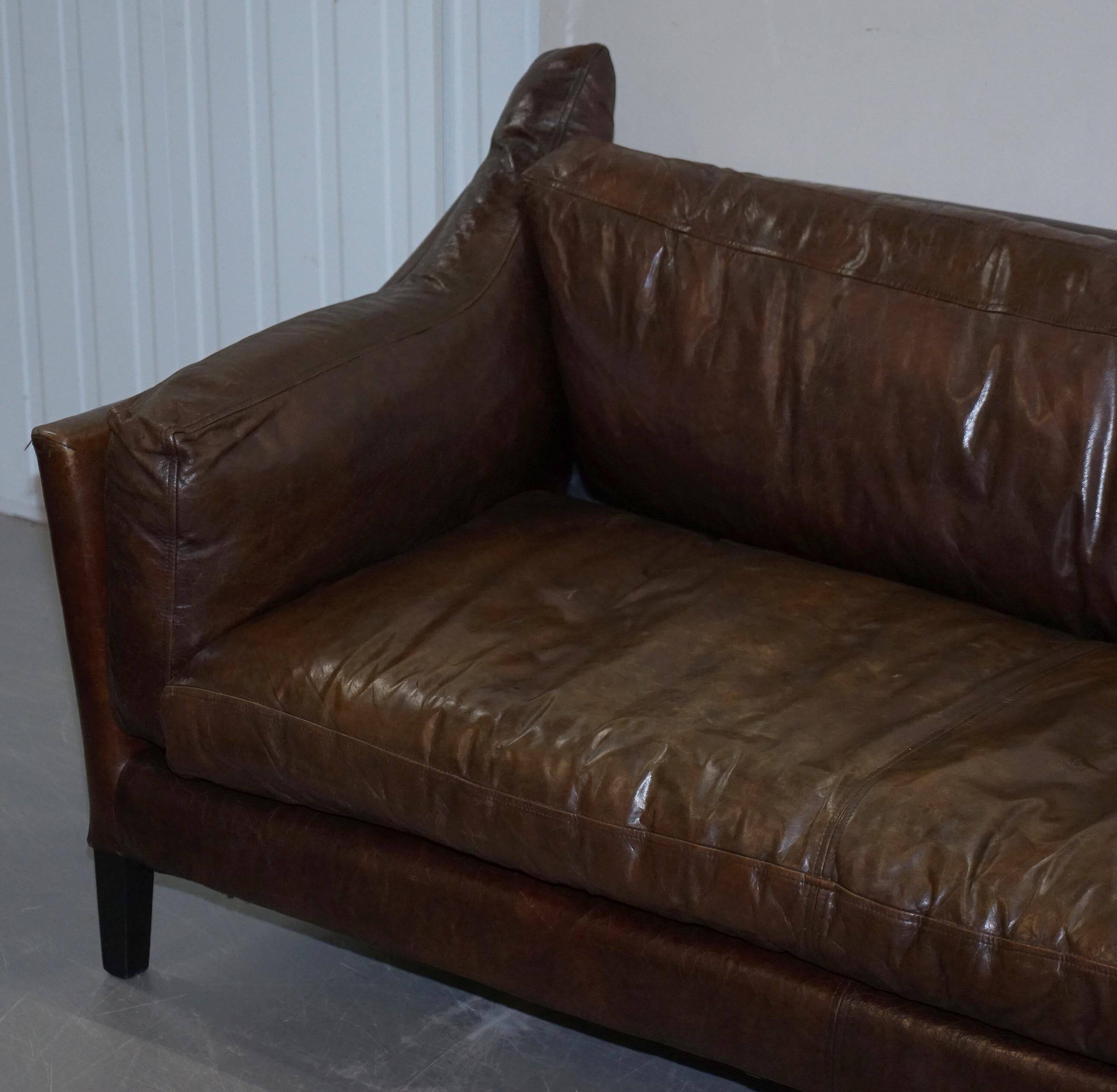Contemporary leather sofa