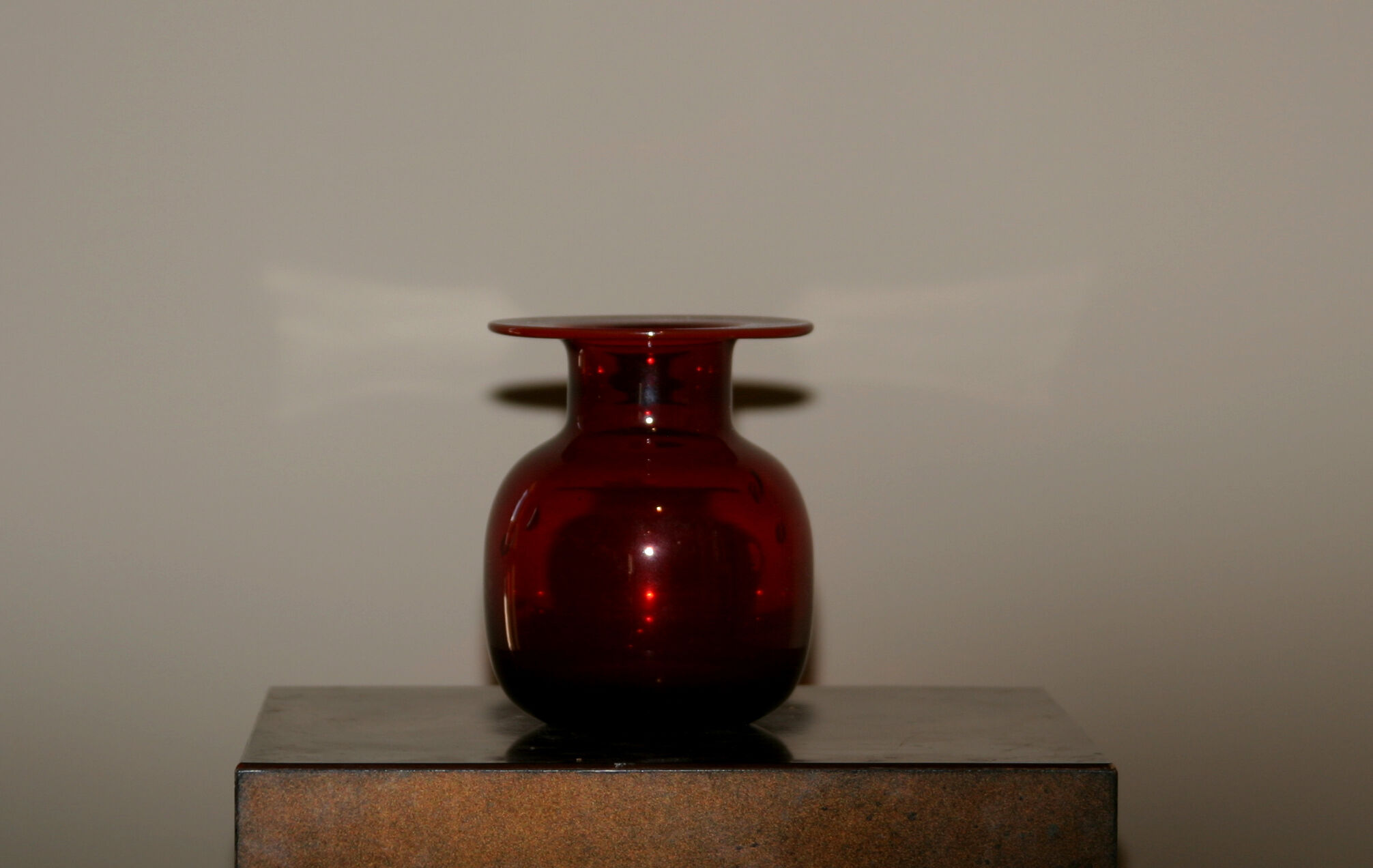 Vase rouge, Murano