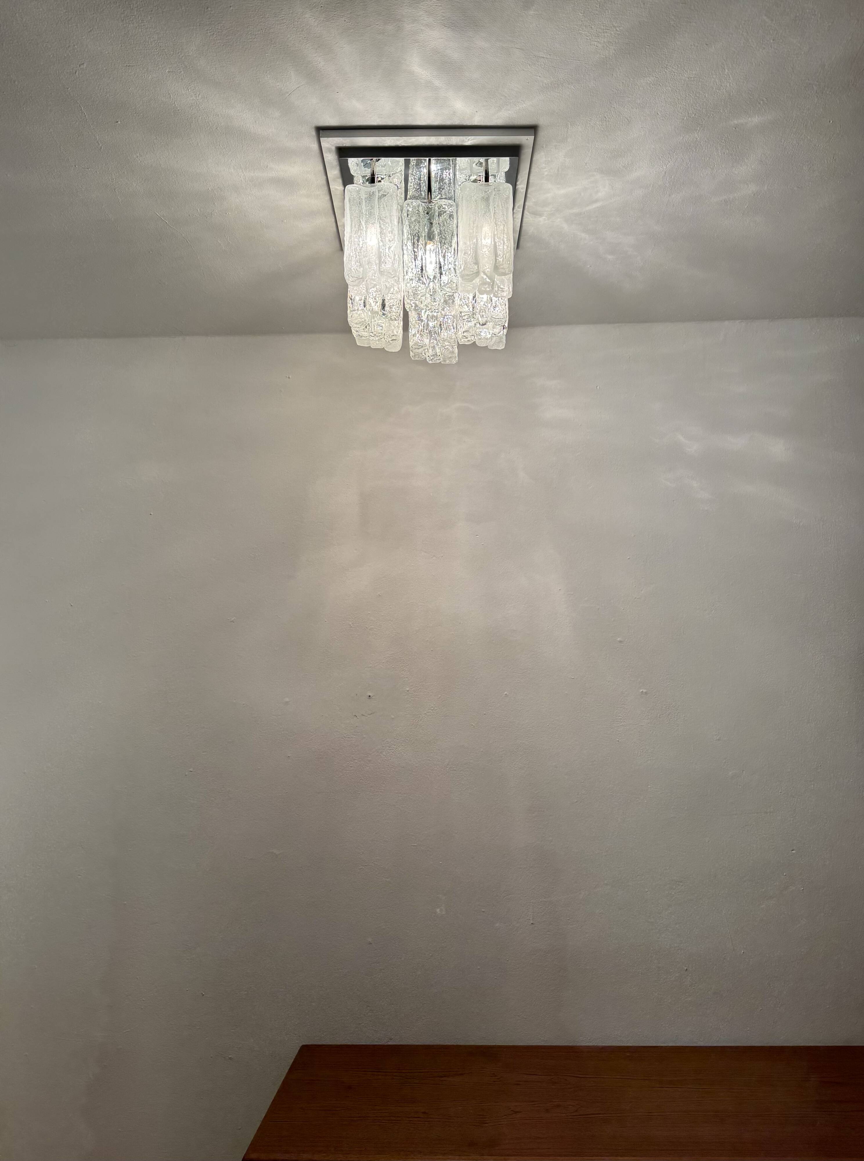 Austrian Granada Flush Light by J.T. Kalmar