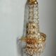 Pair of vintage Presiosa crystal wall lights