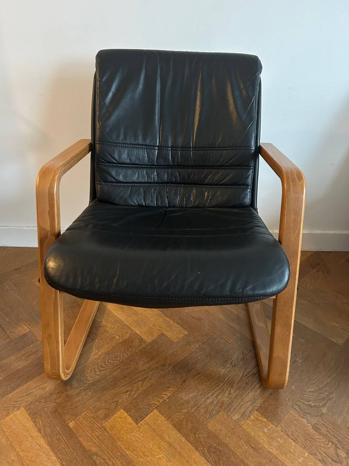 Teak and Skai Armchair