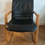 Teak and Skai Armchair