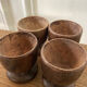 Set of 4 wooden shells