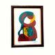 Painting by camille hirtz (1917-1987) – watercolor silkscreen print no. 40/120 – 1977
