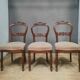 3 chaises Napoléon III  en acajou