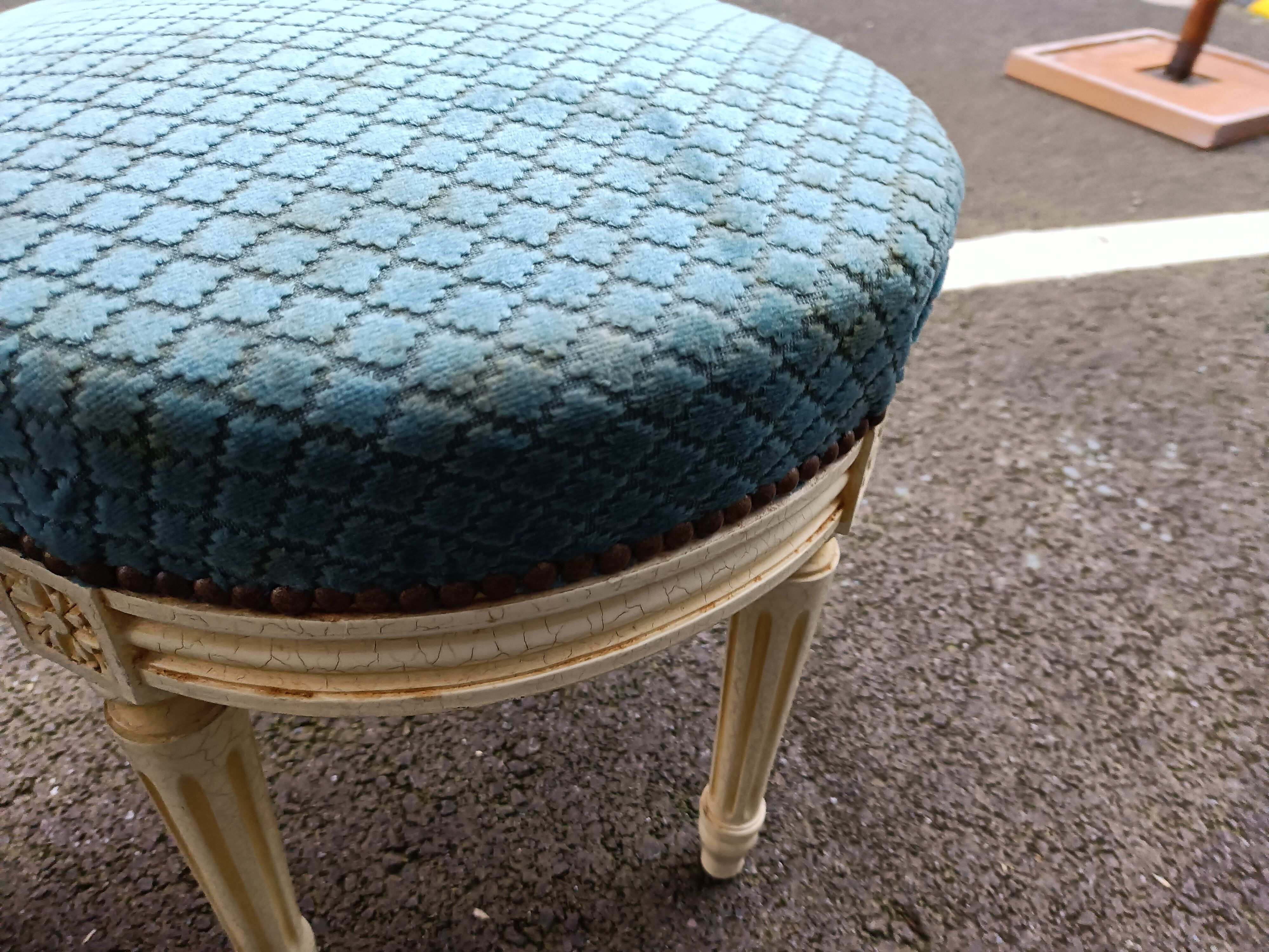 Stool footrest old style louis xvi