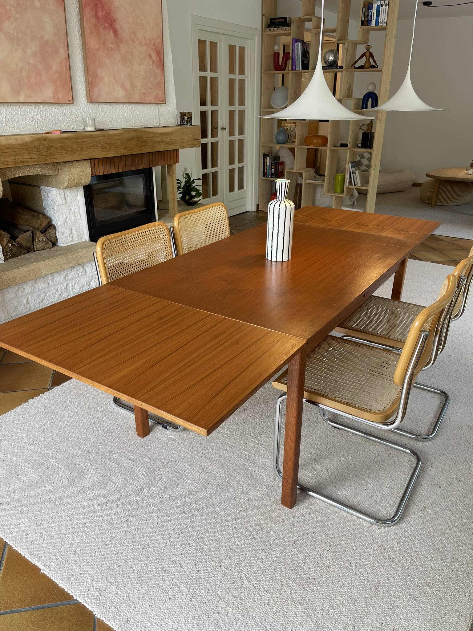 Table scandinave en teck 1960