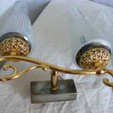 Pair of vintage double wall lamps 1950-60