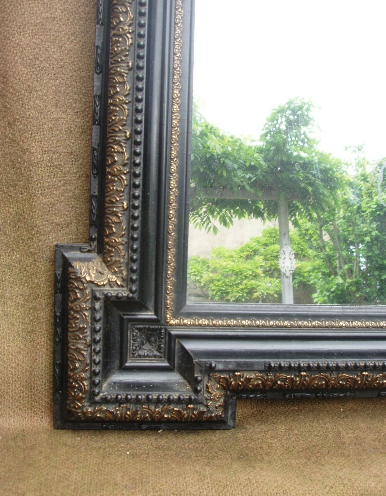 Former black mirror of Napoleon III period and style