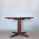 Table ronde danoise en bois de rose, années 1960