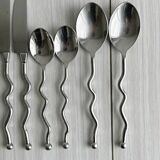 Antique cutlery with twisted handles