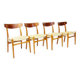 Four Vintage 1950s CH-23 Chairs by Hans Wegner