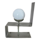 "uginox" lamp in folded, brushed and satin steel 1970