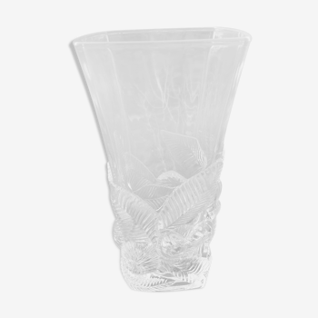 Vase glass pressed 1950