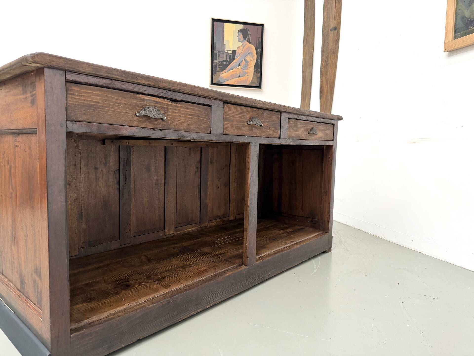 Solid Walnut Trade Counter