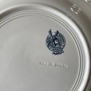 6 antique flat plates in Saint-Amand earthenware (Nord)