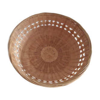 Corbeille osier vintage