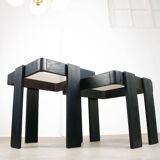 Vintage Nesting Tables by Gianfranco Frattini, Set of 2