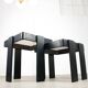 Tables gigognes vintage par Gianfranco Frattini, ensemble de 2
