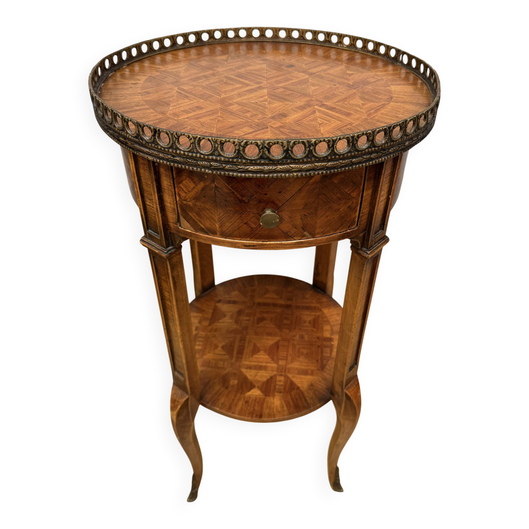 Transitional style side table